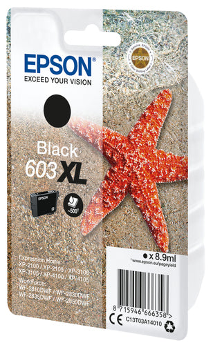 Cartucho de tinta original Epson 603XL Preto
