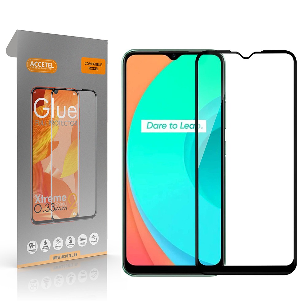 Película de Vidro 2D Full Glue - Realme C15 Preto - Default Title