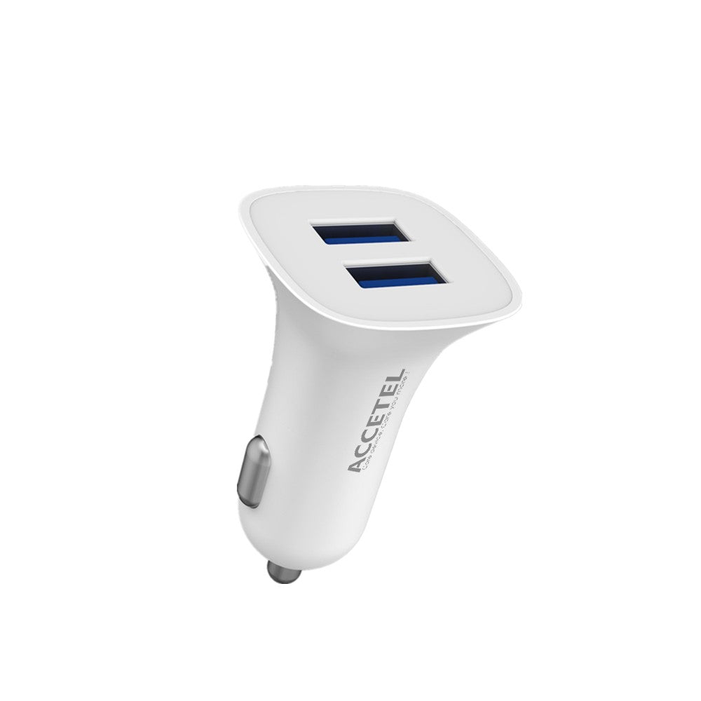 Carregador de Carro USB Duplo 2.1A - Branco - Default Title
