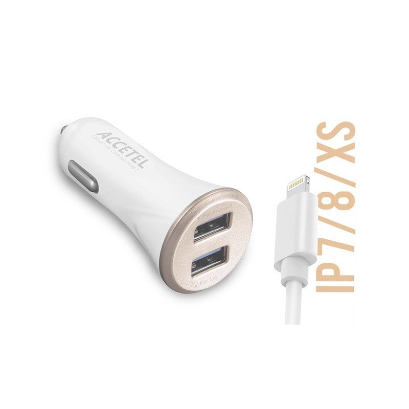 Carregador de Carro USB Duplo 3.1A - Lightning - Default Title
