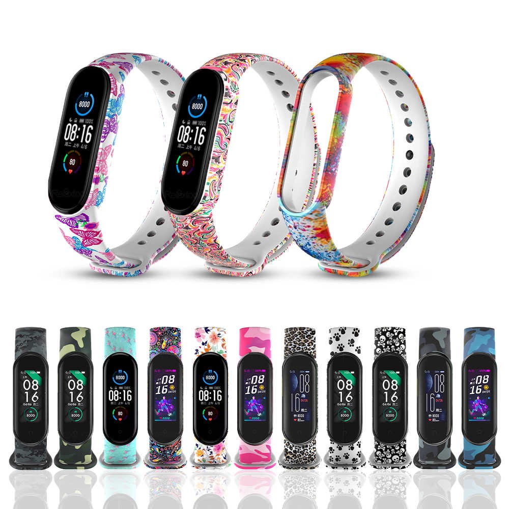 Correia de Silicone Mi Band 5 Design misto