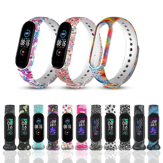 Correia de Silicone Mi Band 5 Design misto