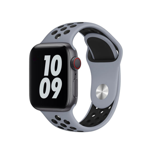 Correia Esportiva para Apple Watch 42/44/45mm Névoa Obsidiana/Preta