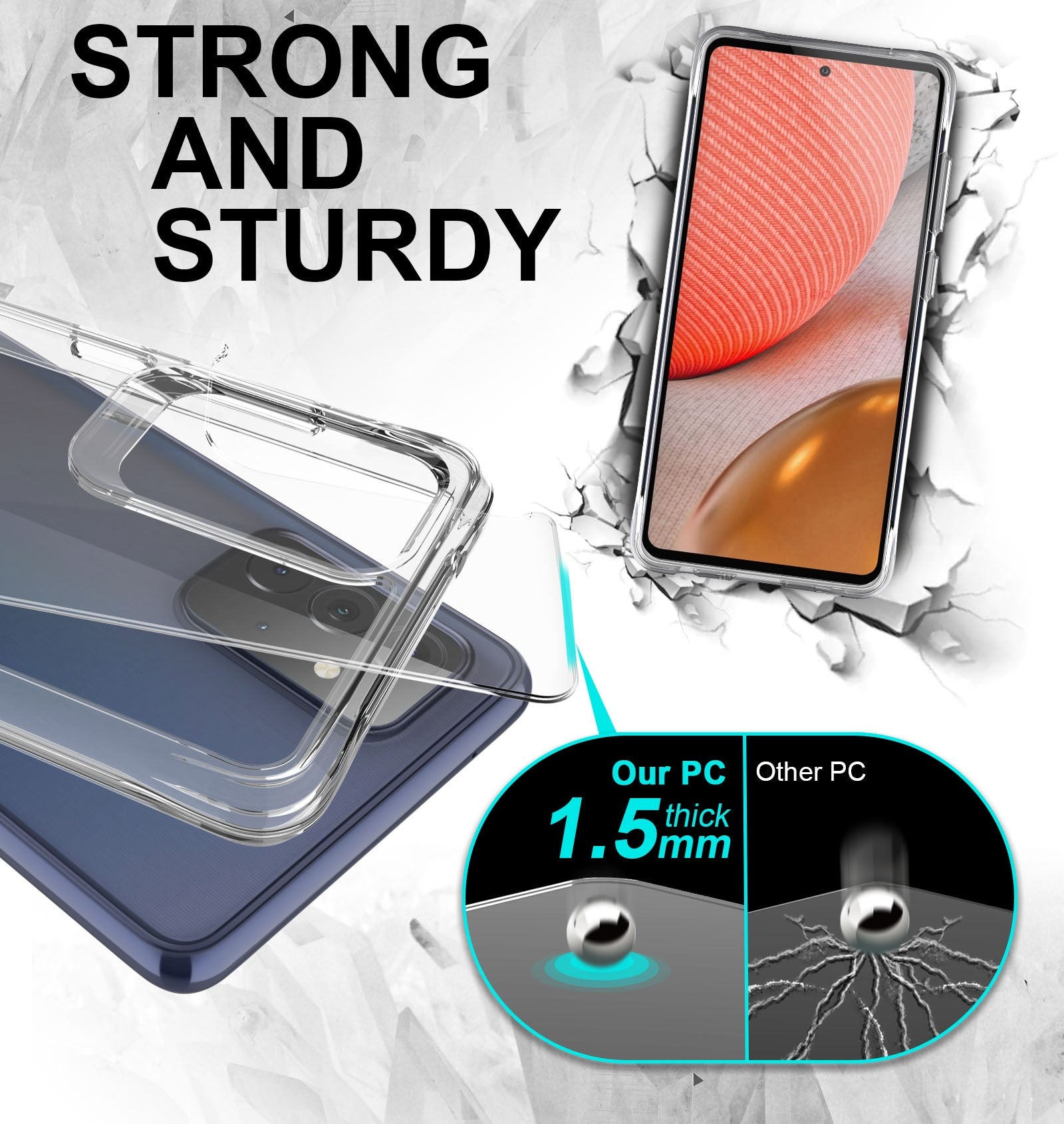 Capa Anti-Choque Reforçada - Samsung Galaxy A72 4G/5G