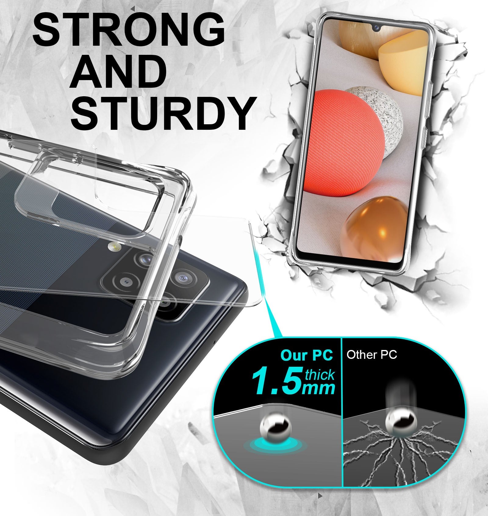Capa Anti-Choque Reforçada - Samsung Galaxy A42 5G