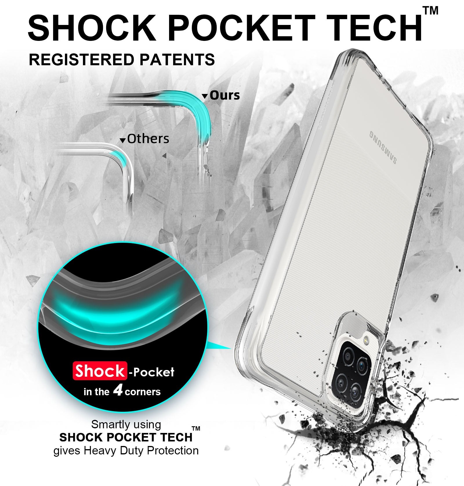 Capa Anti-Choque Reforçada - Samsung Galaxy A12