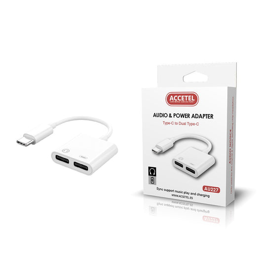 Adaptador Tipo-C para Duplo Tipo-C