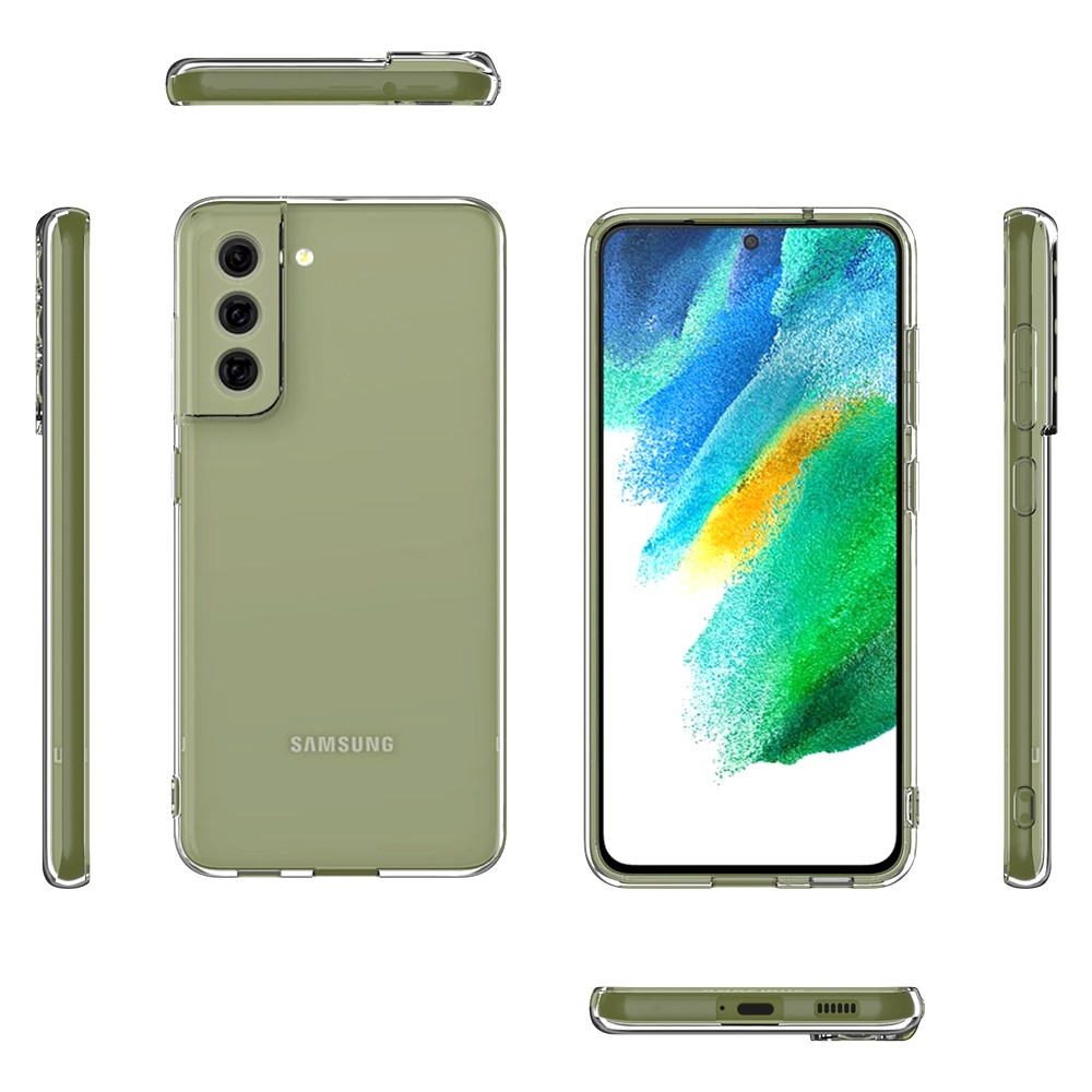 Silicone Transparente 2.0 TPU - Samsung Galaxy S21 FE (Proteção de Lente)
