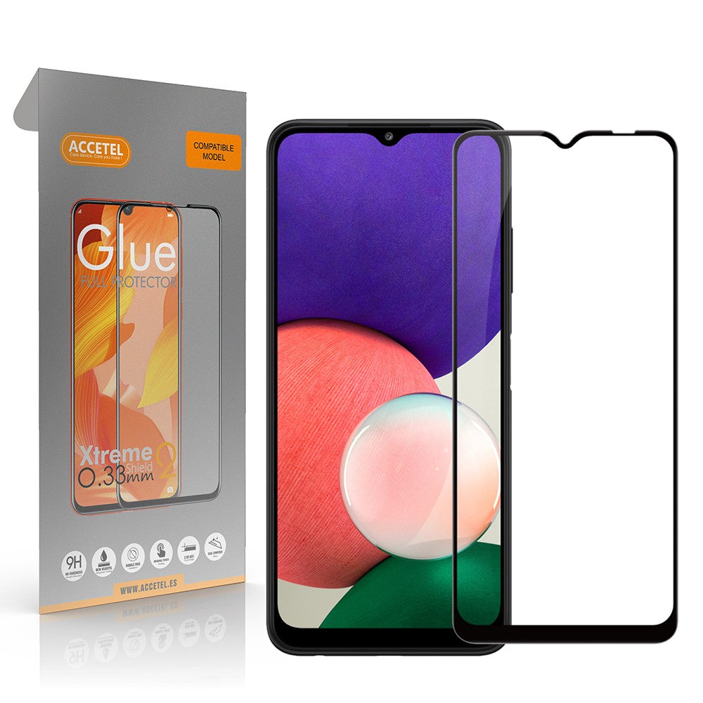 Película de Vidro 2D Full Glue - Samsung Galaxy A22 5G Preto - Default Title