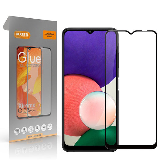 Película de Vidro 2D Full Glue - Samsung Galaxy A22 5G Preto - Default Title