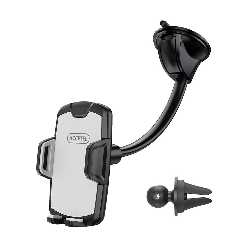 Suporte para celular para carro para grade de ventilação ou ventosa (2 em 1)