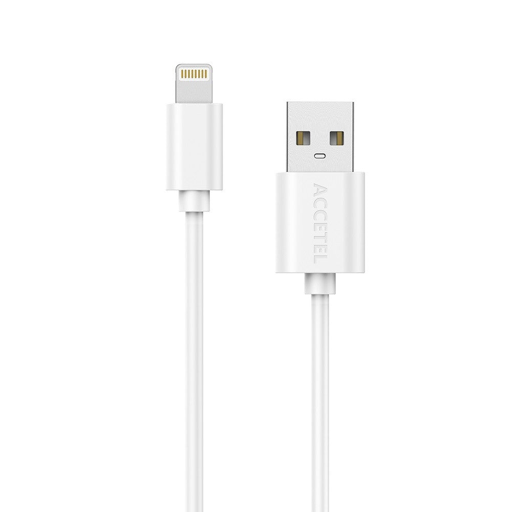 Cabo de Dados 2.4A - Lightning (1M) Branco - Default Title