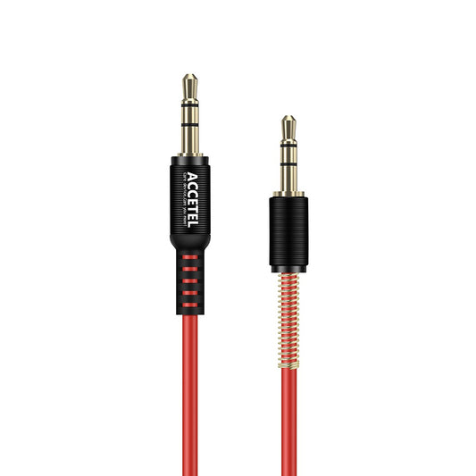 Cabo Auxiliar de áudio 3.5mm M/M - Vermelho