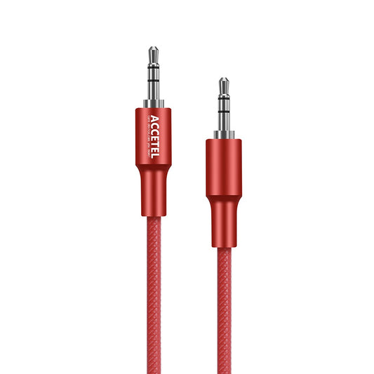 Cabo de Áudio com Conector 3.5mm M/M - Vermelho