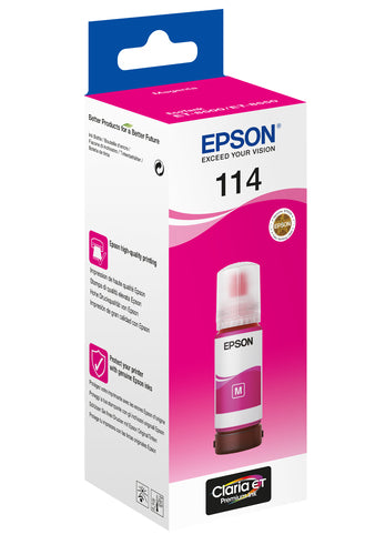 Garrafa de tinta original Epson 114 Magenta
