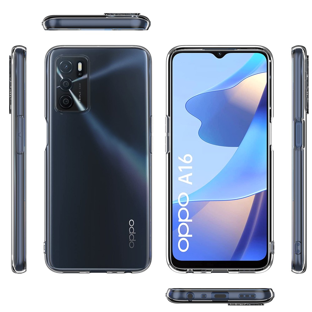 Silicone Transparente 2.0 TPU - Oppo A16 / A16S (Proteção de Lente)