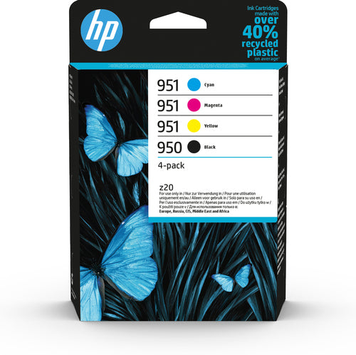 Pack de 4 de cartucho de tinta original HP 950 + 951 4 Cores