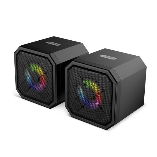 Alto-falante Multimídia Iluminação RGB 2.0 - Preto