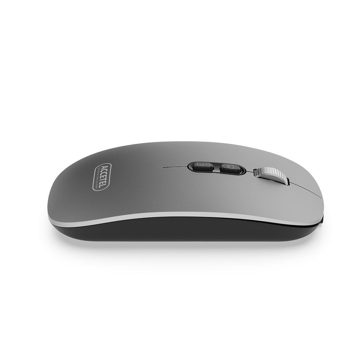 Rato Recarregável Sem Fio Bluetooth 5.2 RGB 2.4GHZ 800/1200/1600 DPI - Cinza