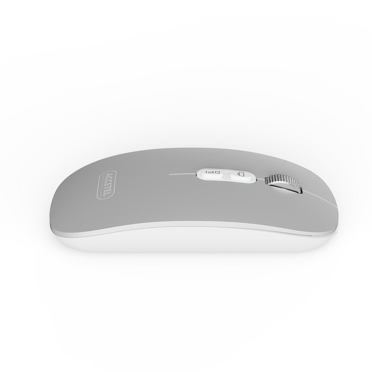 Rato Recarregável Sem Fio Bluetooth 5.2 RGB 2.4GHZ 800/1200/1600 DPI - Prata