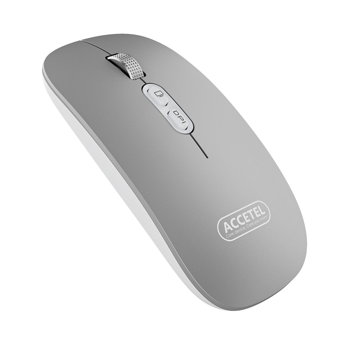 Rato Recarregável Sem Fio Bluetooth 5.2 RGB 2.4GHZ 800/1200/1600 DPI - Prata