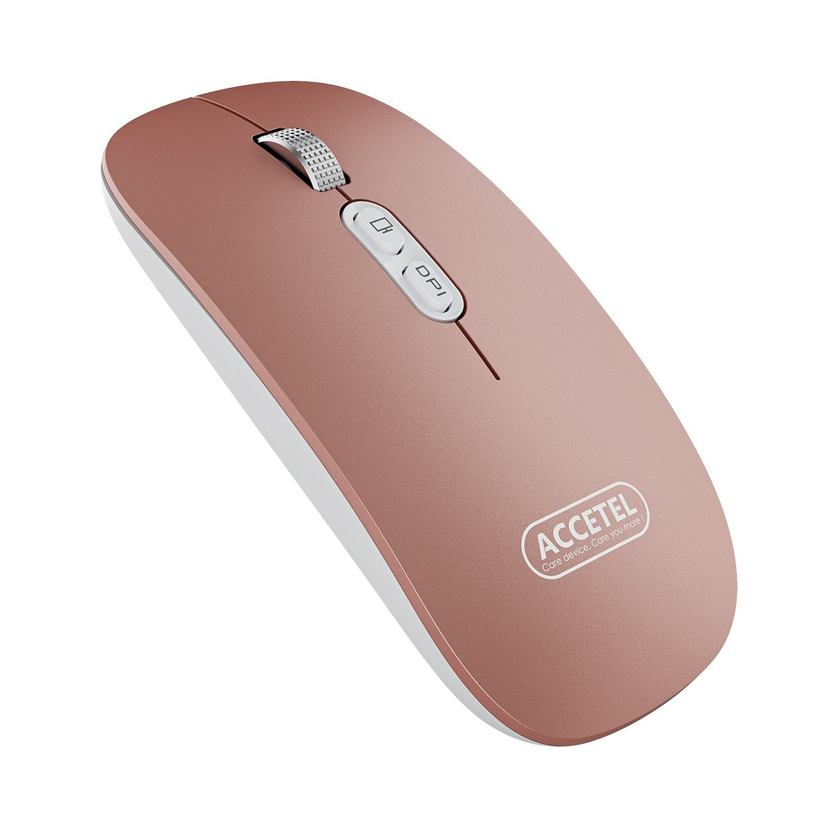 Rato Recarregável Sem Fio Bluetooth 5.2 RGB 2.4GHZ 800/1200/1600 DPI - Rosa