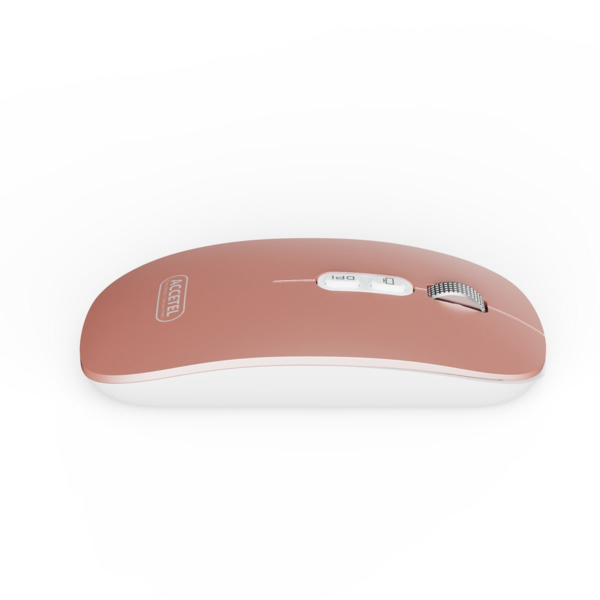 Rato Recarregável Sem Fio Bluetooth 5.2 RGB 2.4GHZ 800/1200/1600 DPI - Rosa