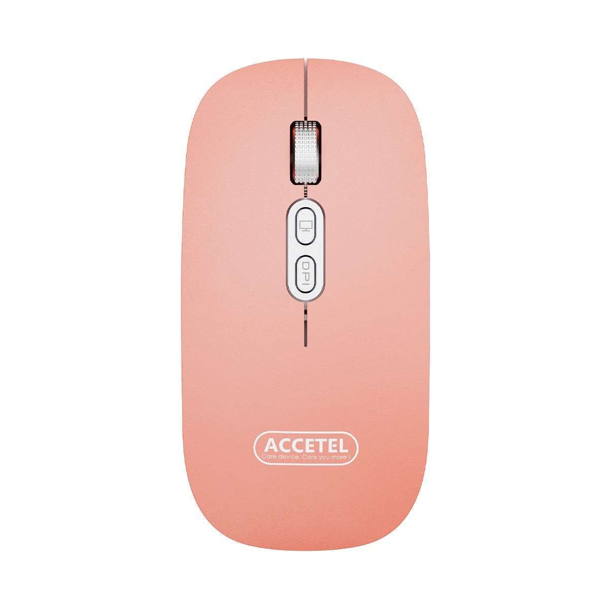Rato Recarregável Sem Fio Bluetooth 5.2 RGB 2.4GHZ 800/1200/1600 DPI - Rosa