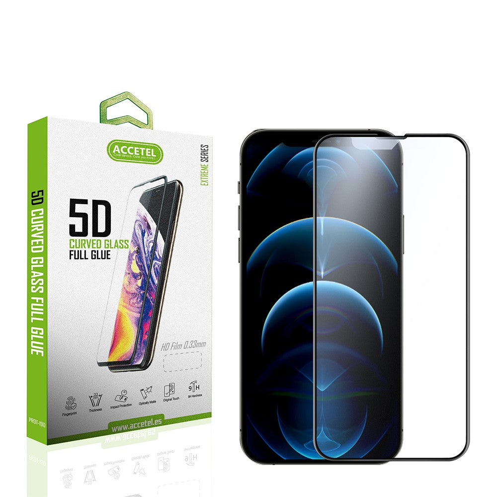 Película de Vidro 5D Full Glue iPhone 13 Mini 5.4" Preto