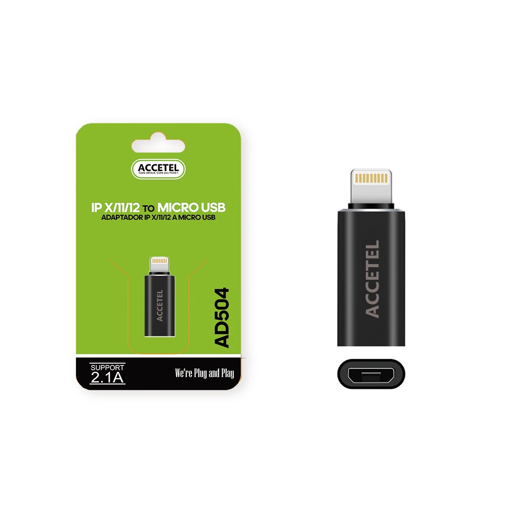 Adaptador Lightning para Micro USB - Preto