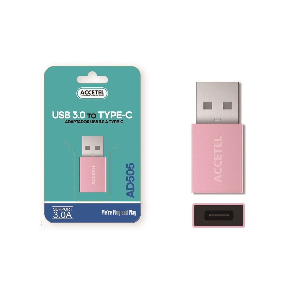 Adaptador USB-C para Tipo-C - Rosa