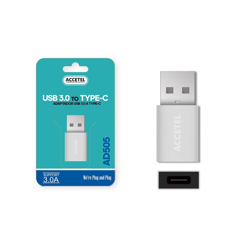 Adaptador USB-C para Tipo-C - Prata