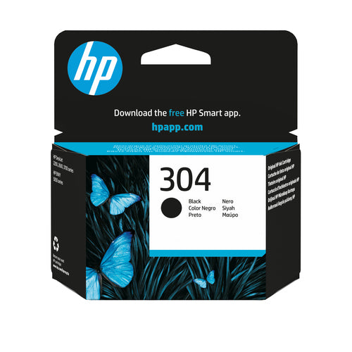 Cartucho de tinta original HP 304 Preto