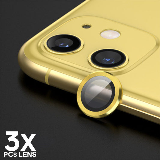 Protetor de Vidro de Lente Câmera Metálico iPhone 11 Pro 6.1" / 11 Pro Max 6.5" / 12 Pro 6.1"(3 unidades)