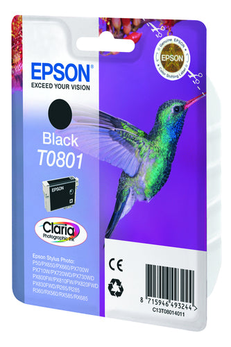 Cartucho de tinta original Epson T0801 Preto