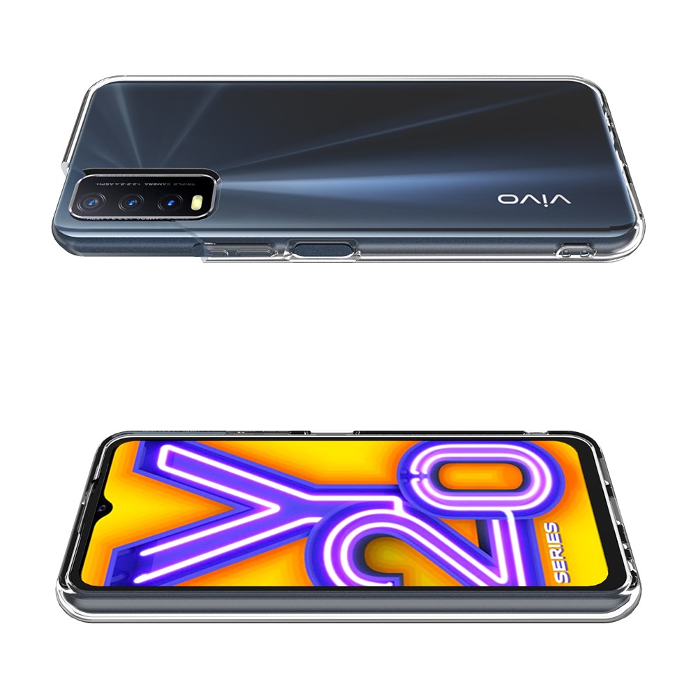 Silicone Transparente 2.0 TPU - Vivo Y21S/Y21/Y33S (Proteção de Lente)