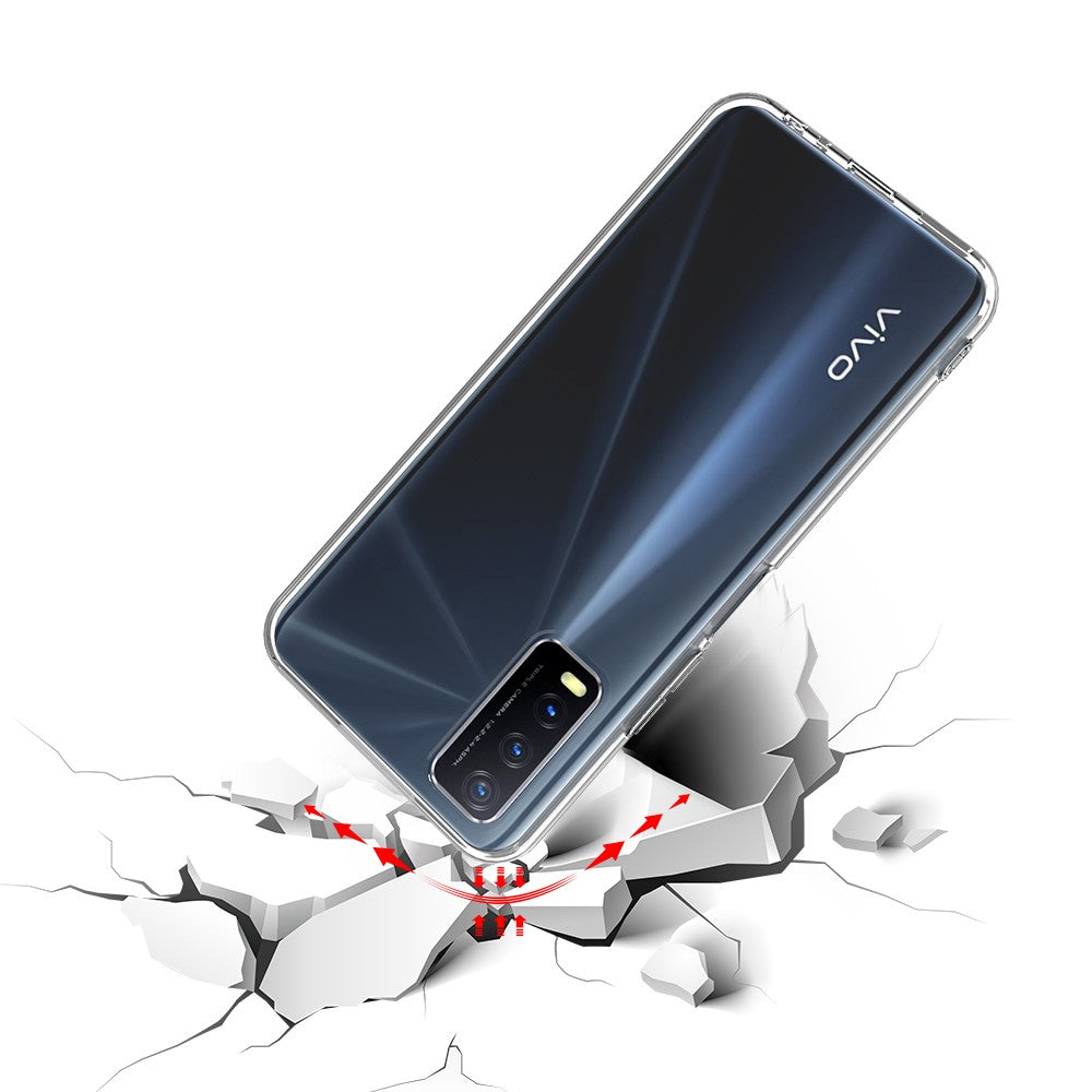 Silicone Transparente 2.0 TPU - Vivo Y21S/Y21/Y33S (Proteção de Lente)