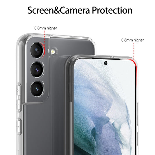 Silicone Transparente 2.0 TPU - Samsung Galaxy S22 (Proteção de Lente)