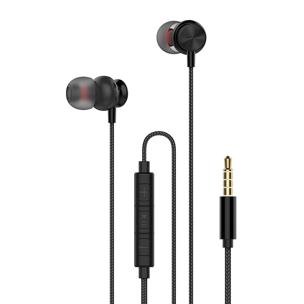 Auscultadores Estéreo 3.5mm com Microfone - Preto - Default Title