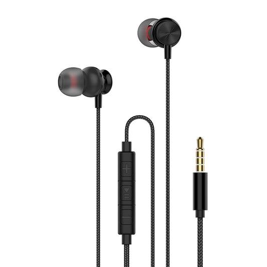 Auscultadores Estéreo 3.5mm com Microfone - Preto - Default Title