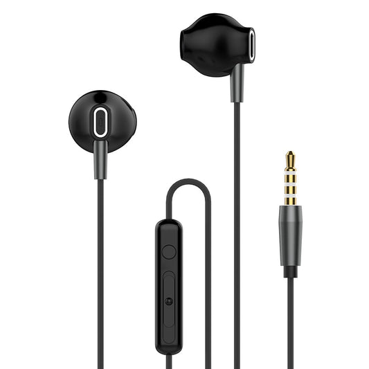 Auscultadores Estéreo 3.5mm com Microfone - Preto - Default Title