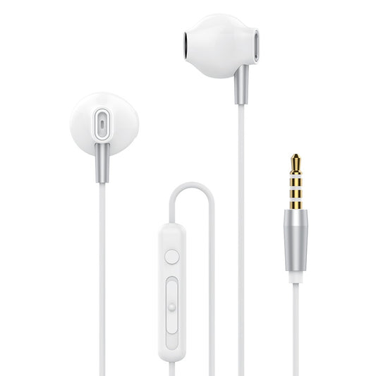 Auscultadores Estéreo 3.5mm com Microfone - Branco - Default Title