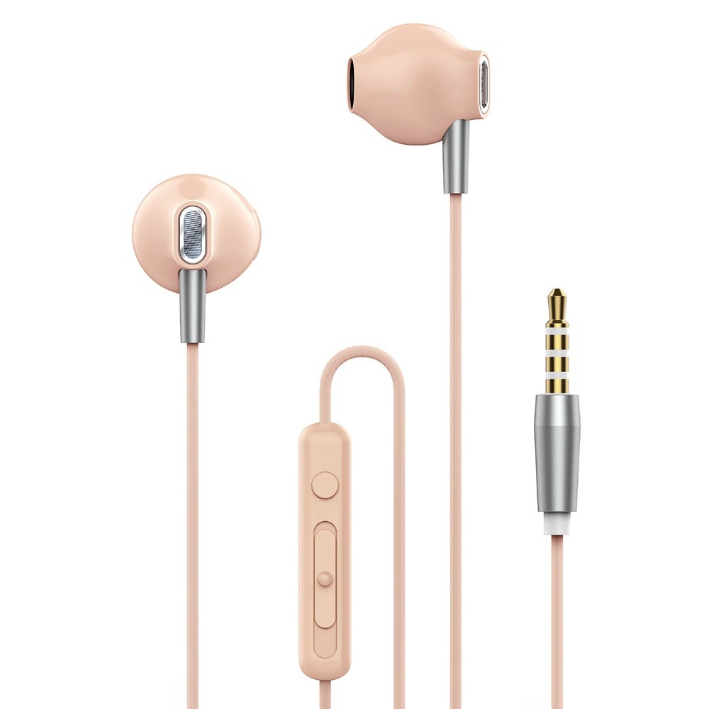 Auscultadores Estéreo 3.5mm com Microfone - Rosa - Default Title