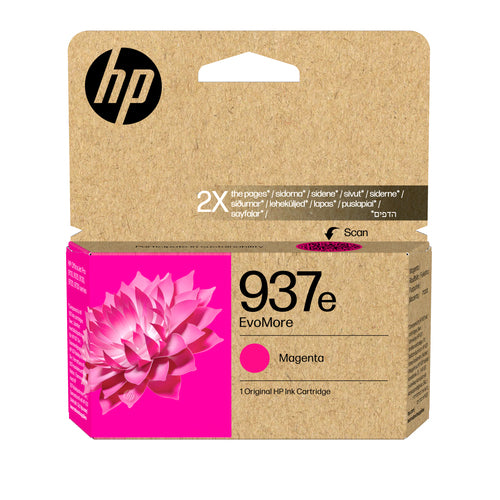 Cartucho de tinta original HP 937e XL Magenta