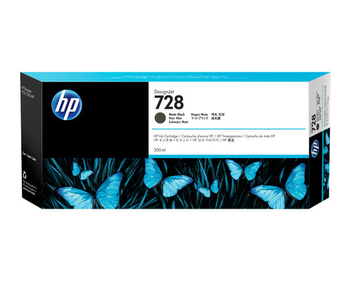 Cartucho de tinta original HP 728 Preto Mate