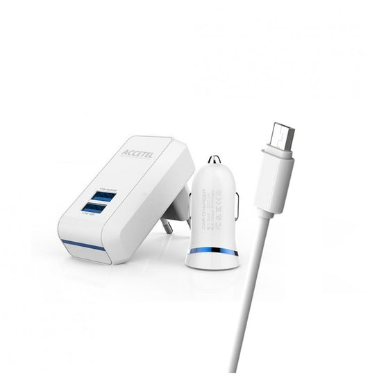 Pacote de rede e carregador de carro 2.1A inclui Cabo Micro USB