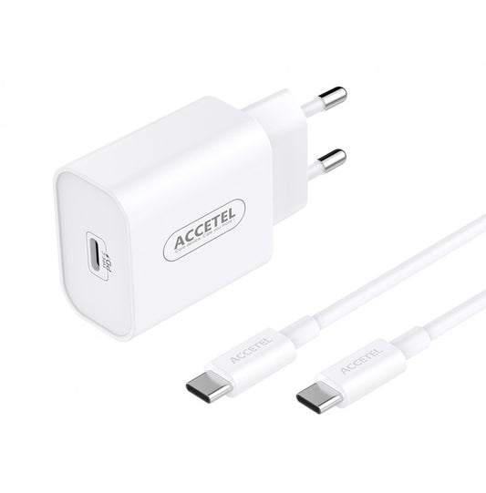 Carregador de Parede Carregamento Rápido PD 30W Cabo USB-C para USB-C 1M