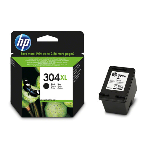 Cartucho de tinta original HP 304XL Preto