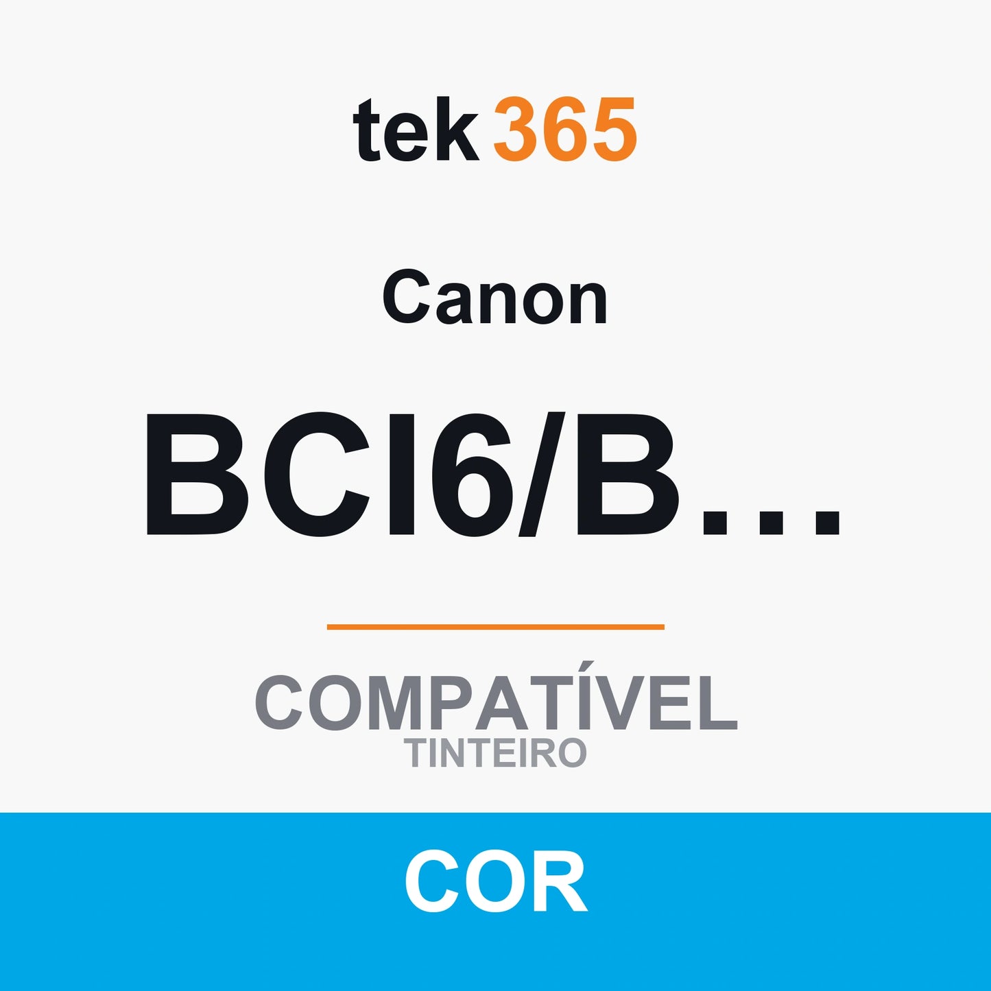 Cartucho de Tinta Compativel Canon BCI6/BCI5/BCI3 Ciano