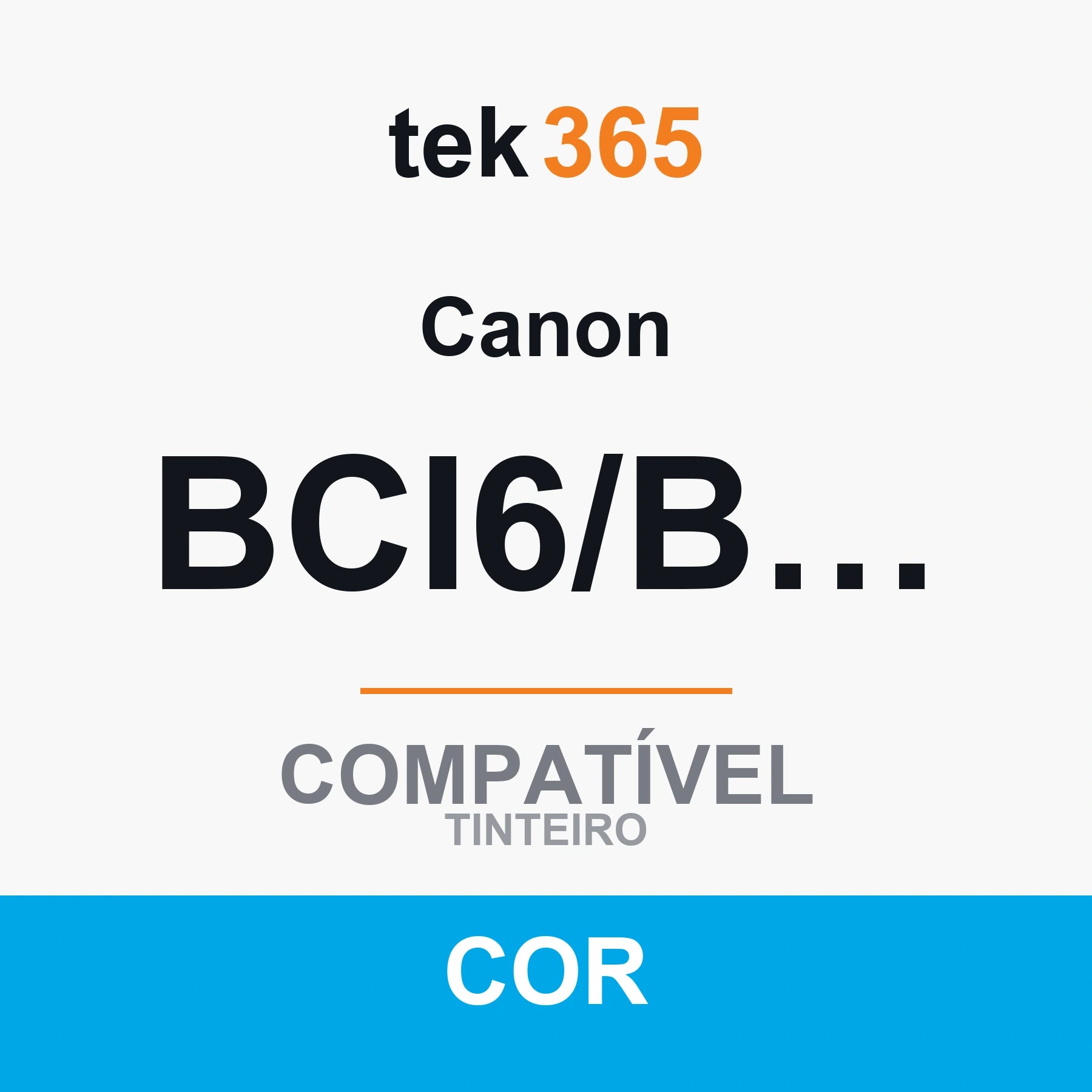 Cartucho de Tinta Compativel Canon BCI6/BCI5/BCI3 Ciano